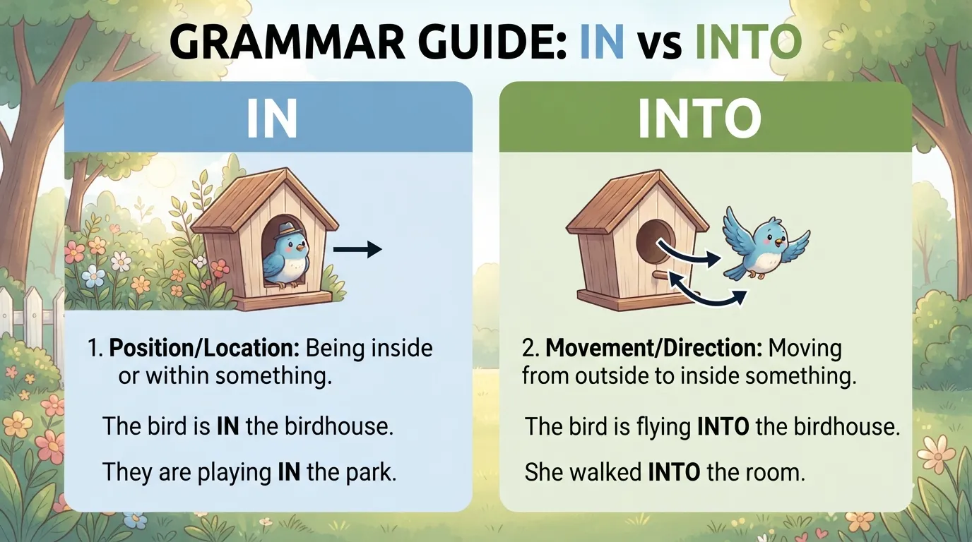 In vs Into