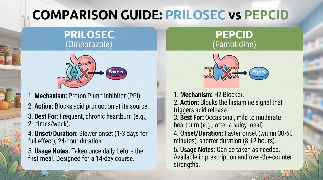 Prilosec vs Pepcid