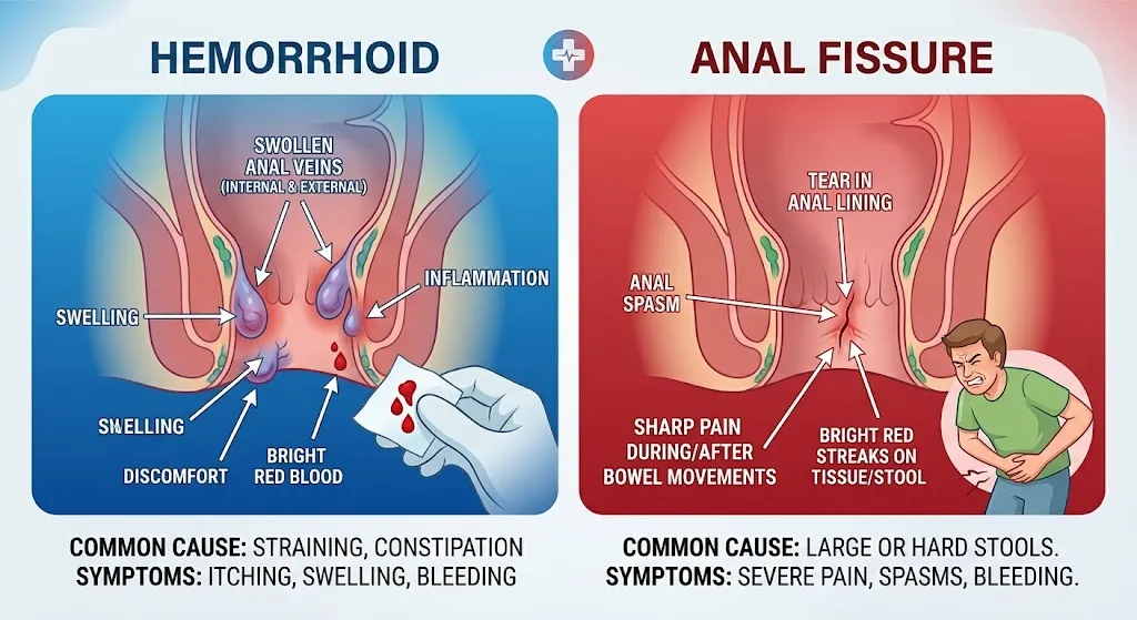 Hemorrhoid or Fissure