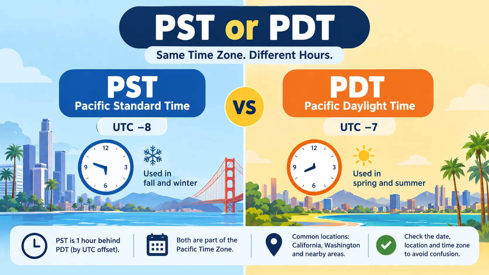 PST or PDT
